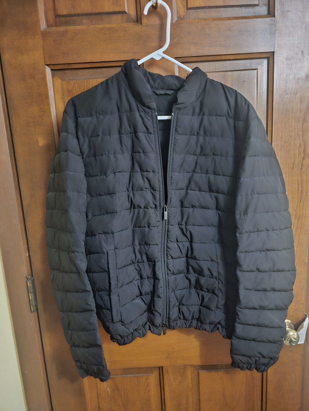 Armani Exchange Black Quilted Puffer Jacket
